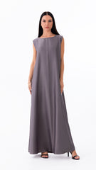 Under abaya dress - grey sleeveless