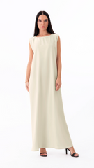 Under abaya dress - Beige sleeveless