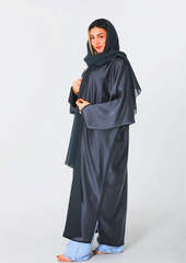 Zolfa Abaya Double Face Dark Gray