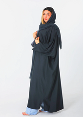 Zolfa Abaya Double Face Dark Gray