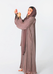 Rovana Abaya Tow Pieces In Brown