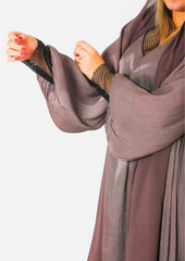 Rovana Abaya Tow Pieces In Brown