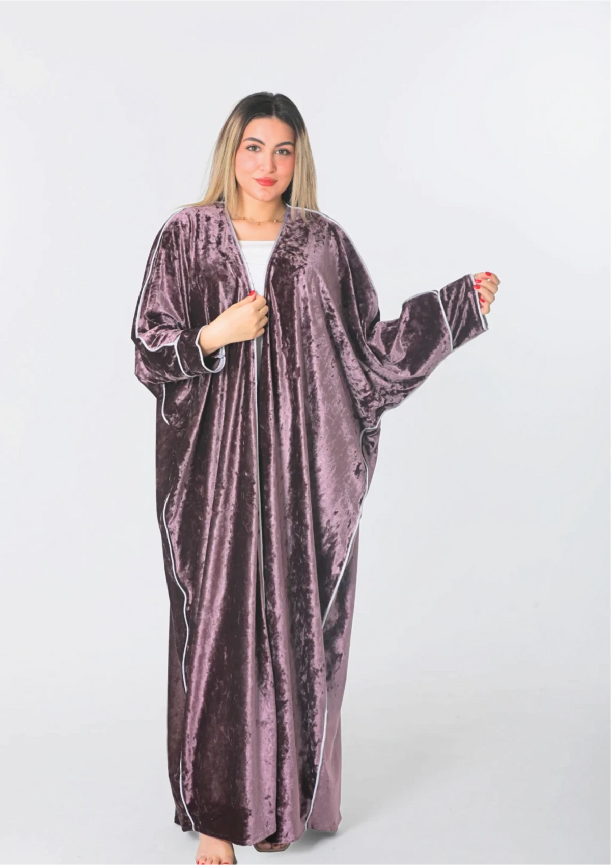 Al Naya Purple Abaya