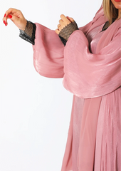 Rovana Abaya Tow Pieces In Pink