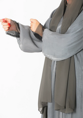 Rovana Abaya Tow Pieces In Grey