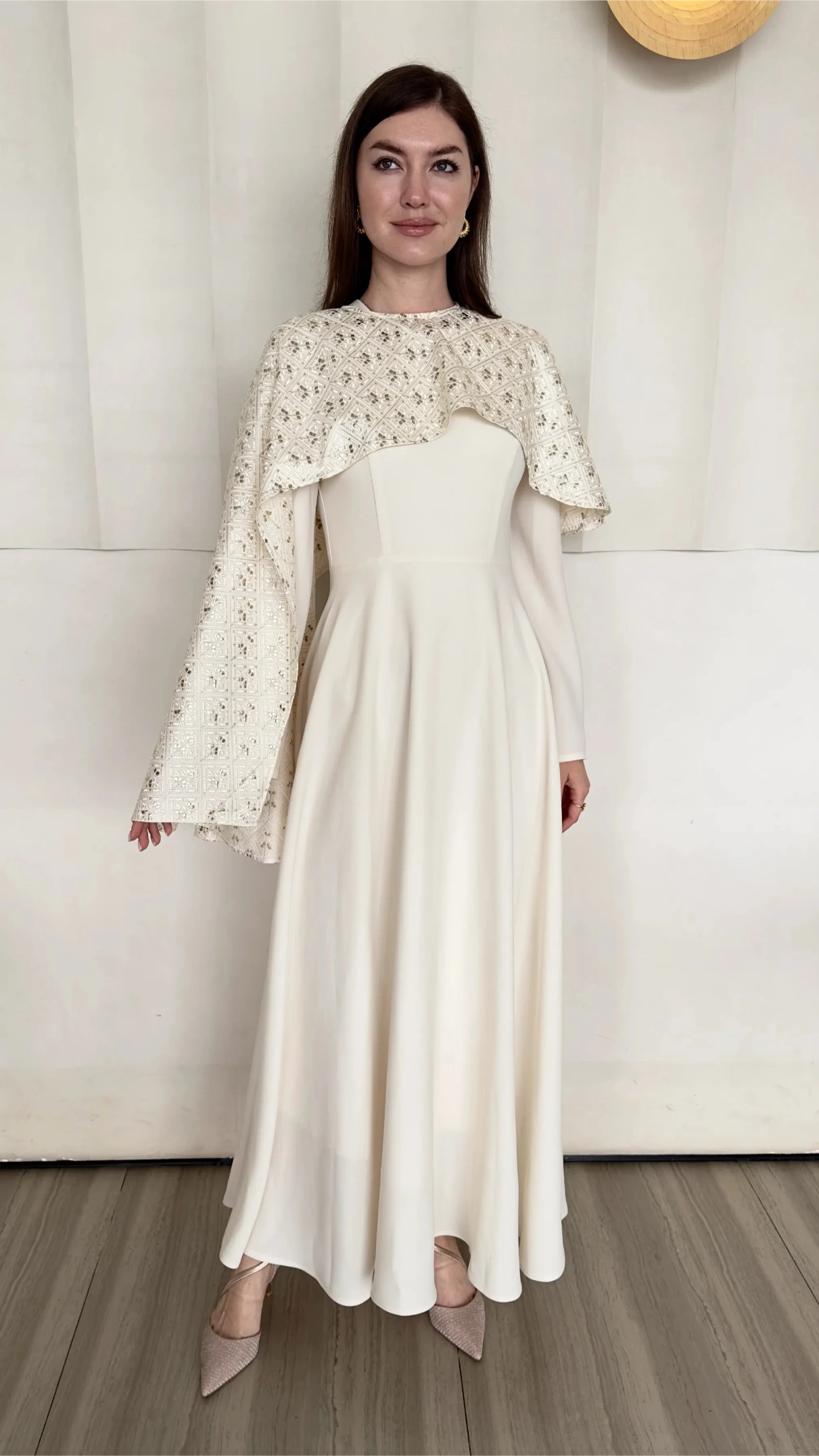 Malak Dress in off white - customization