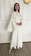 Malak Dress in off white - customization