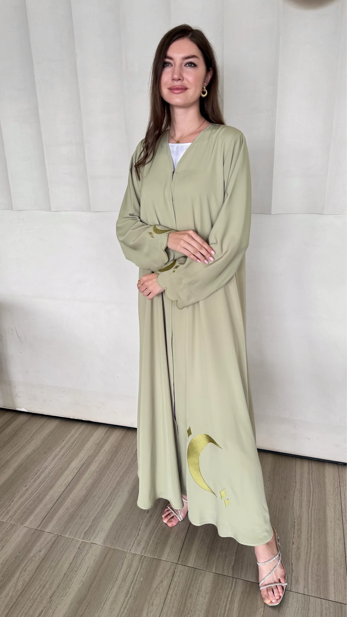 Ramadan Abaya - Pistachio Green