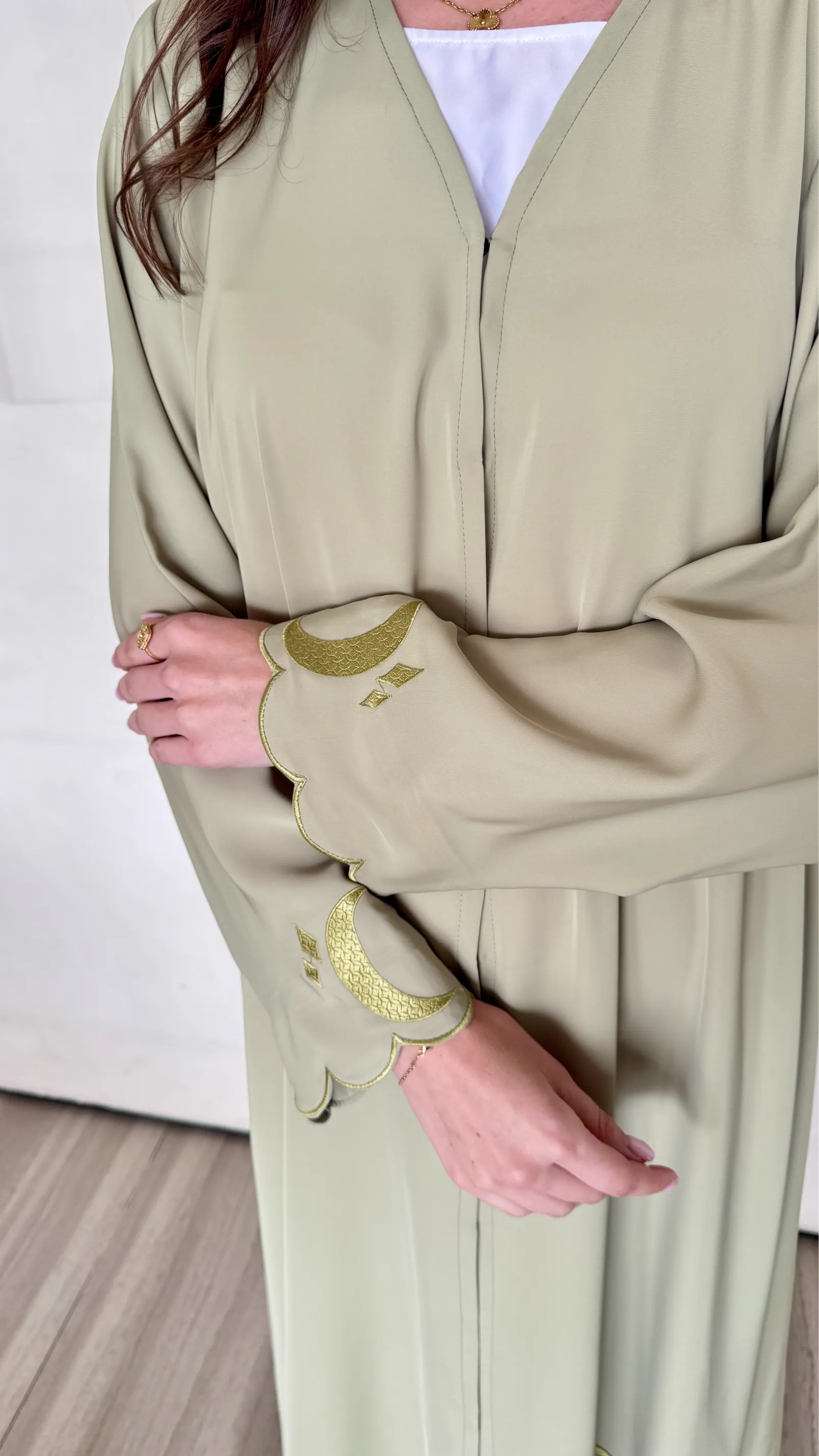 Ramadan Abaya - Pistachio Green
