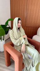 Ramadan Abaya - Pistachio Green