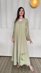 Ramadan Abaya - Pistachio Green